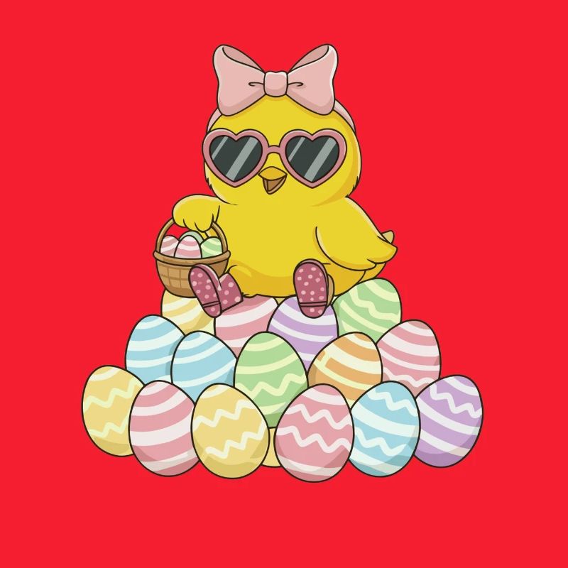 Pastel Chick Easter Egg Parade