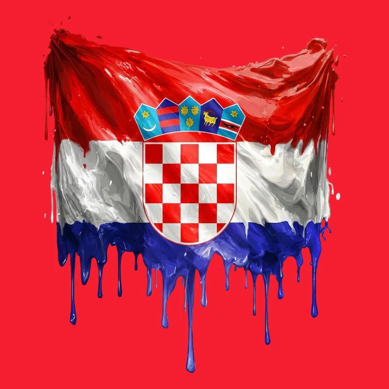 Drapeau croate couleur