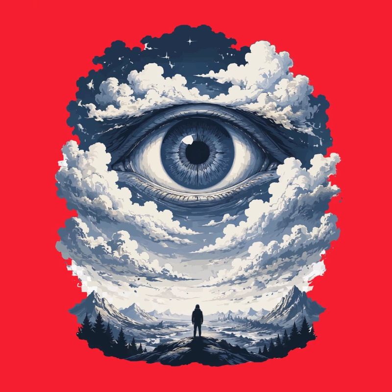 Day's view in the cloud's eye