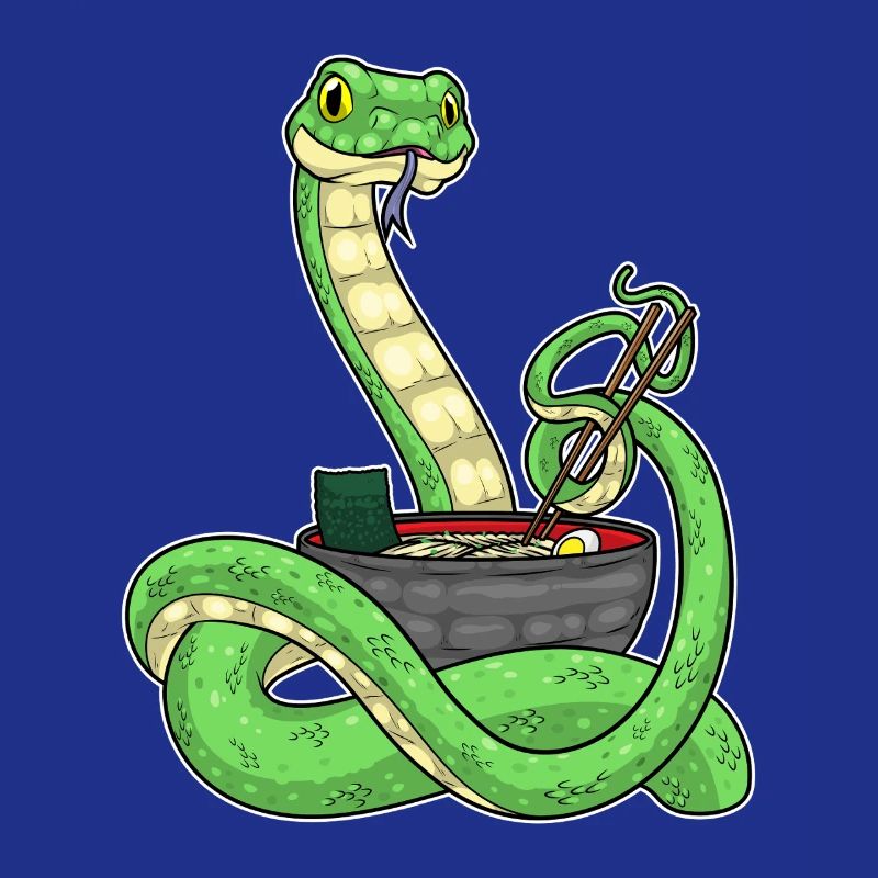 Cuisinière serpent cuisine de ramen