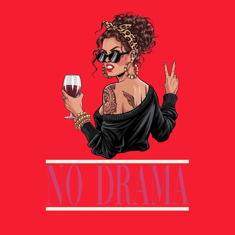 Imprimé style diva sans drame