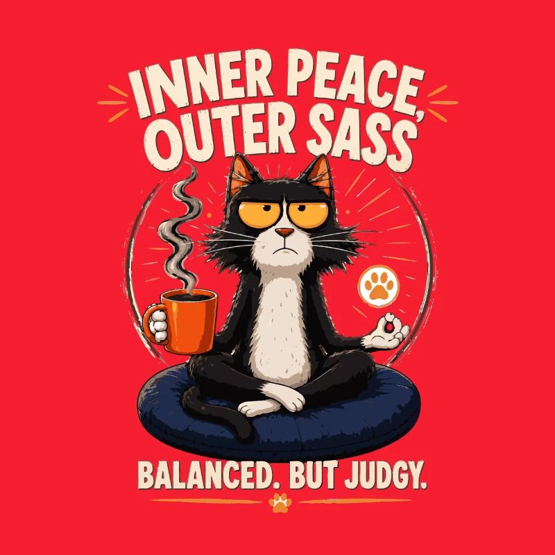 Inner Peace Outer Sass Cat