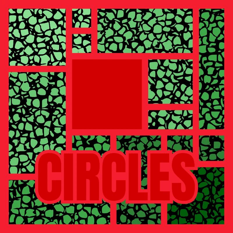 Abstraction tachetée de vert