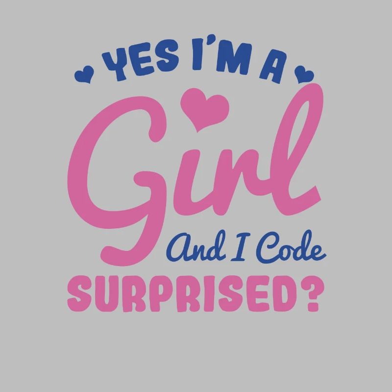 Fille et programmeuse