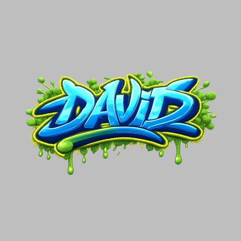 Graffiti name DAVID printable on everything