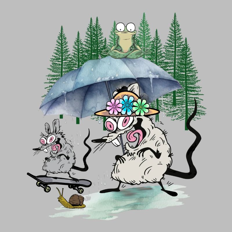 Family Mouse Forest Excursion Leisure Rat Rats