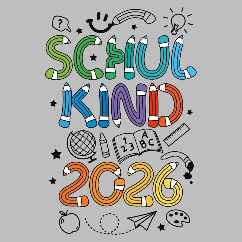 Schulkind 2026 Doodle Einschulung Schulanfang