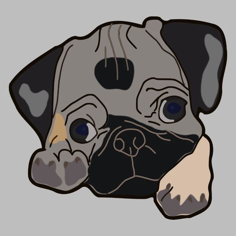 Pug head gift idea