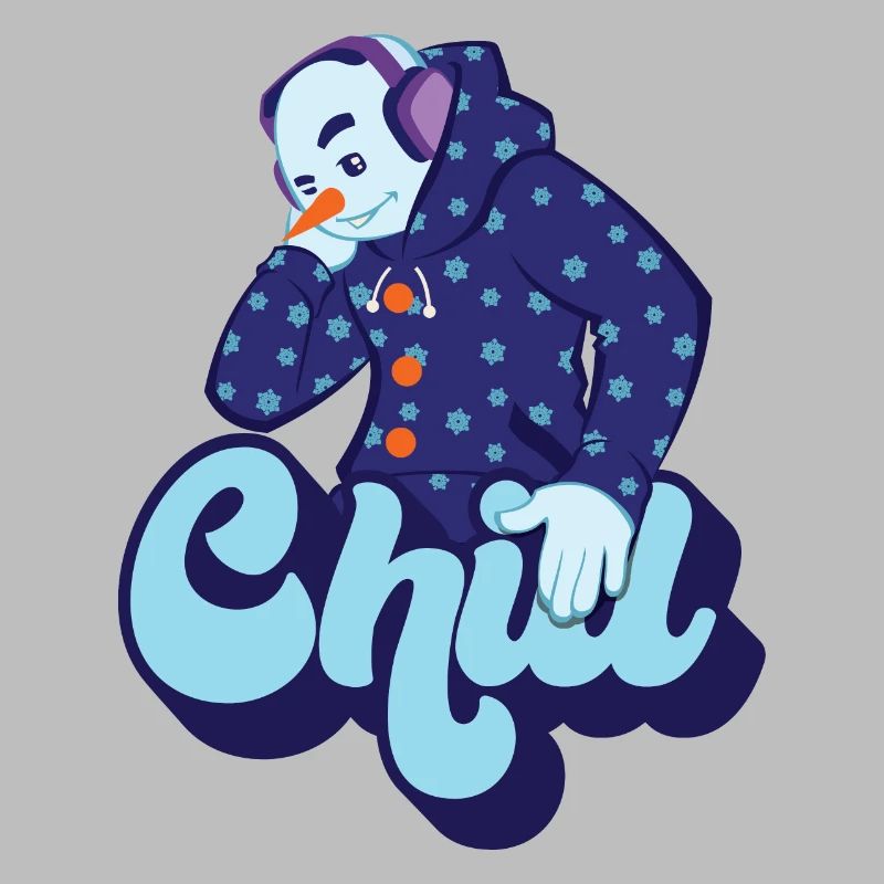 Chill Cool Fun Schneemann Winter Schnee Weihnachtsgeschenk