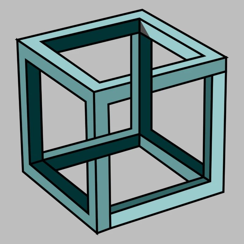 Escher Impossible Cube