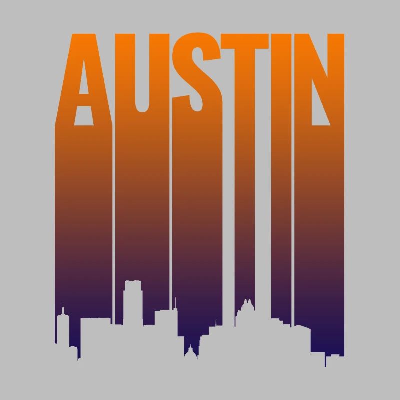 Austin Skyline Gradient