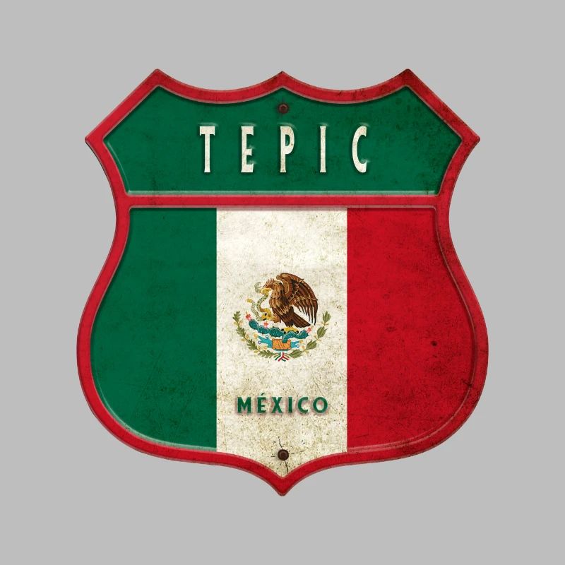 Design du blason de Tepic Mexico