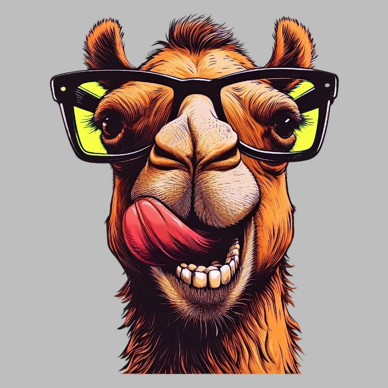 Kamel mit Sonnenbrille