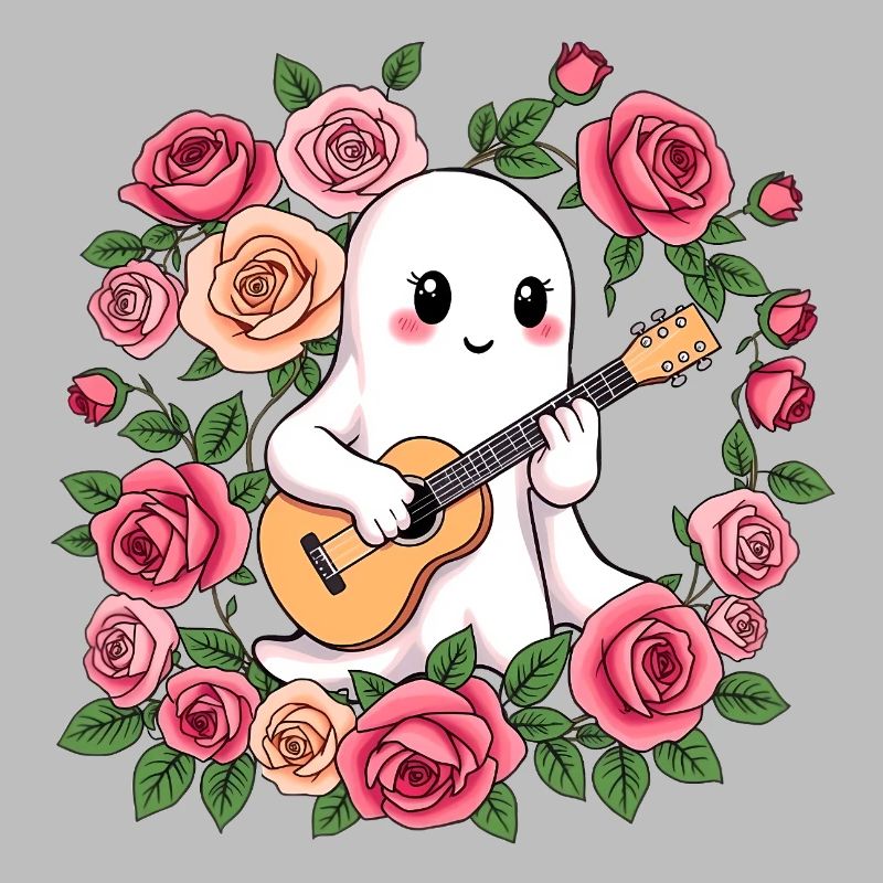 Ghost plays guitar