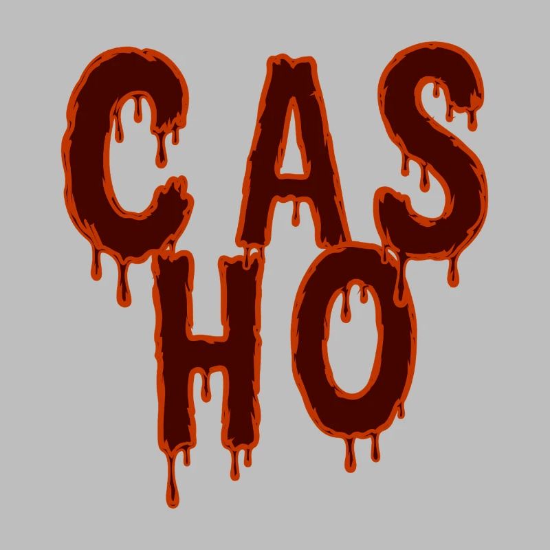 Tropfender Text Horror-Modedesign