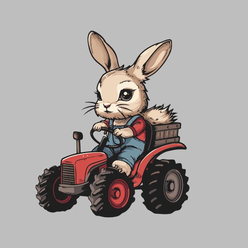 Rabbit Tractor Farmer