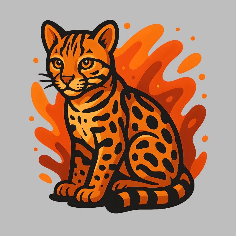 Flammender Ozelot
