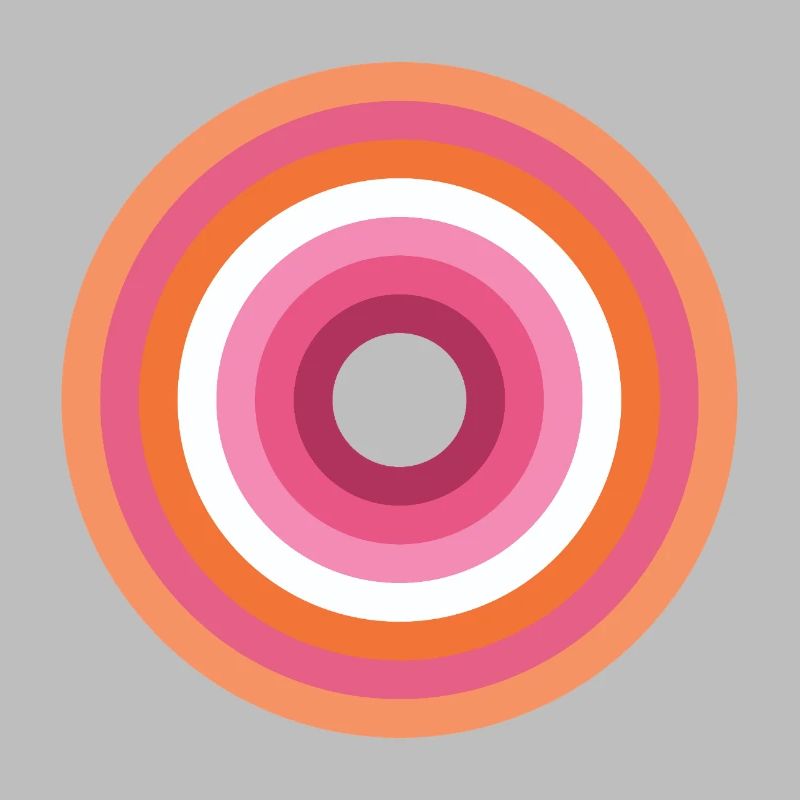 Palette Concentric Ring Lesbienne LGBTQ
