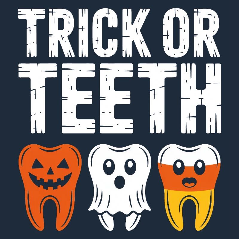Trick oder Teeth Halloween-T-Shirt