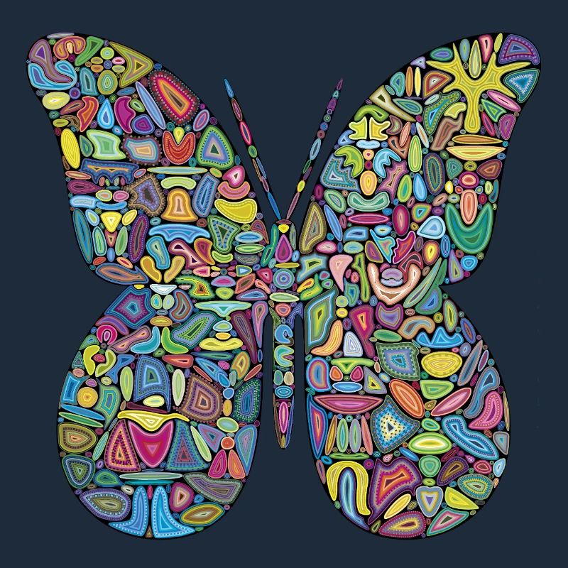 Farbspektakel-Schmetterling