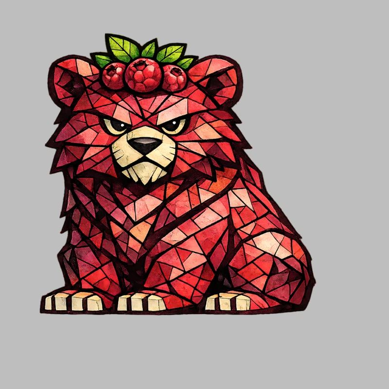 Raspberry Bear Cubism Version