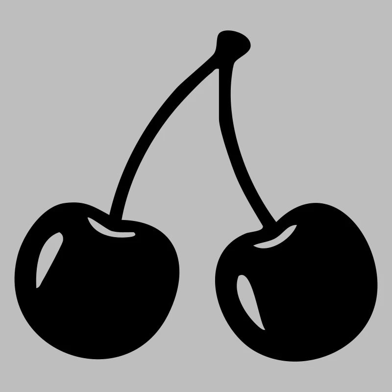 Kirsch-Silhouette – Süßes Fruchtdesign