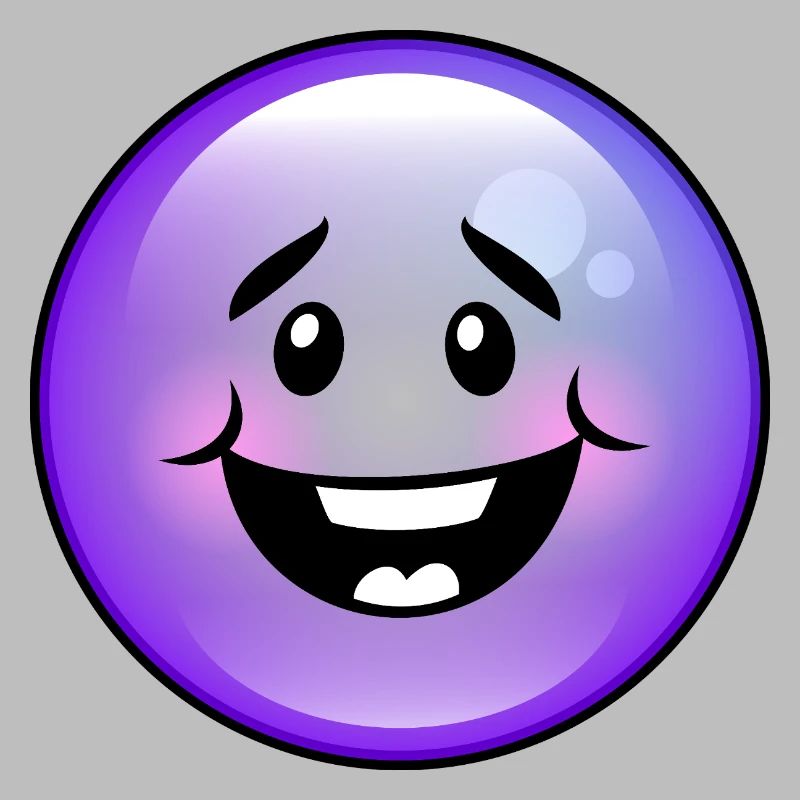 Bulle violette mignonne