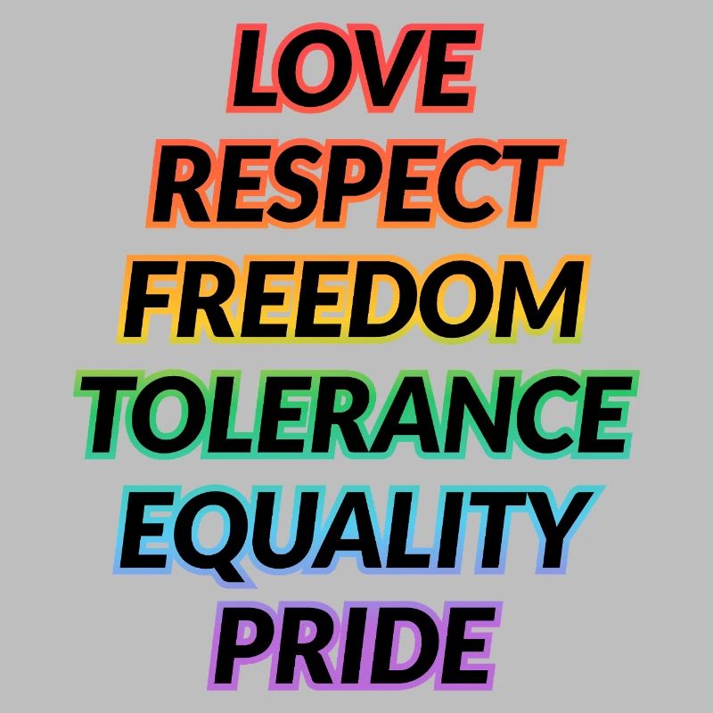 Pride Rainbow Values Tee