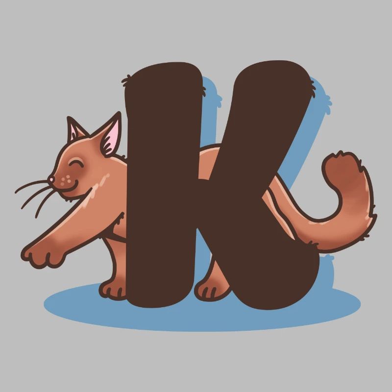 Lettre K chat