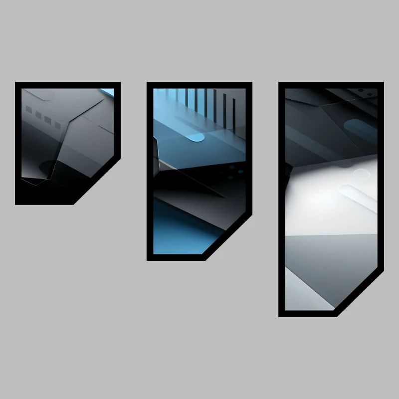 Futuristic Techno Abstract Pattern