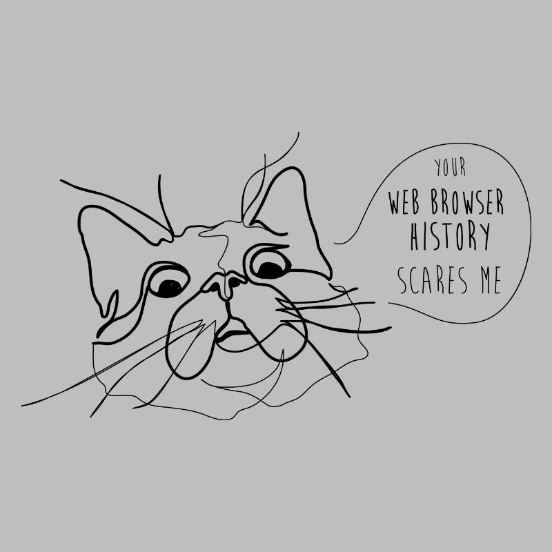 Cat Meme - Historique du navigateur Web effrayant