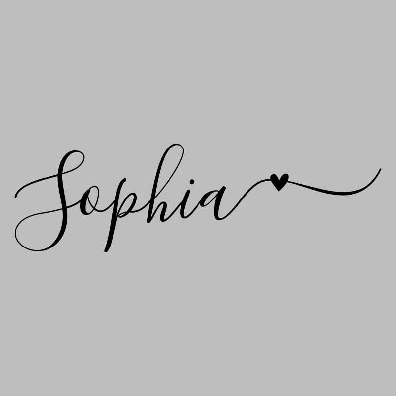 Sophia Surname First Name Decorative