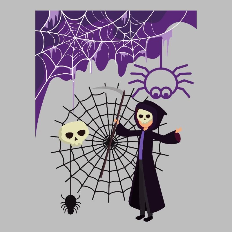 Grim Reaper in the spider's web