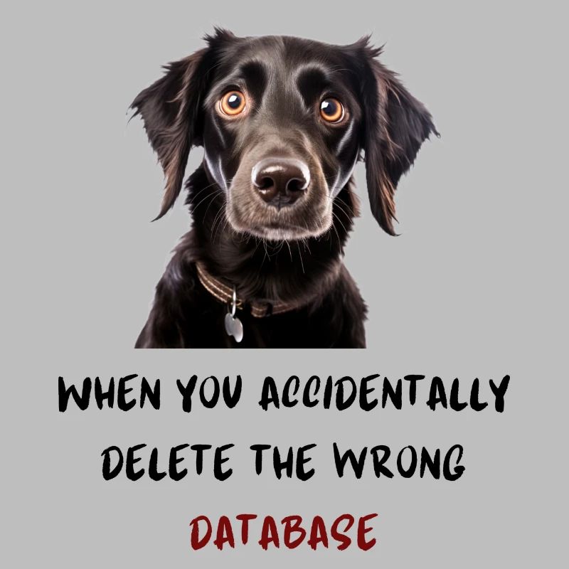 When you accidentally delete the wrong database