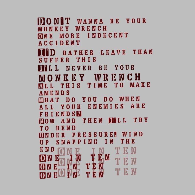 Foo fighters paroles - clé de singe