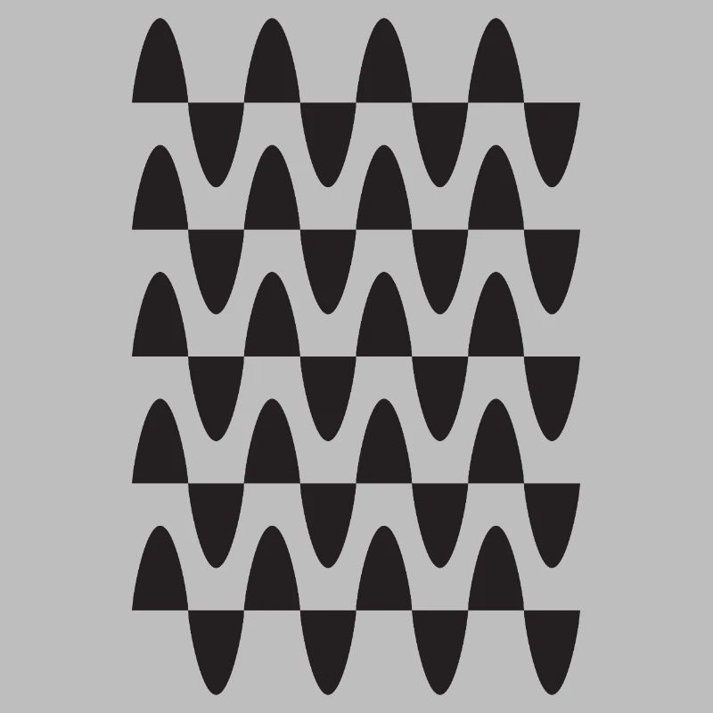 Midnight Wave Grid Pattern