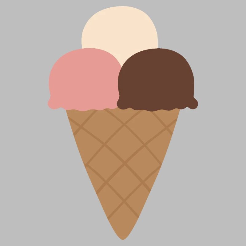 Cornet de crème Triple Scoop