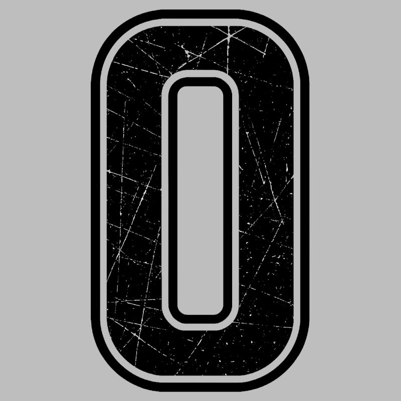 Black Grunge Null Sign