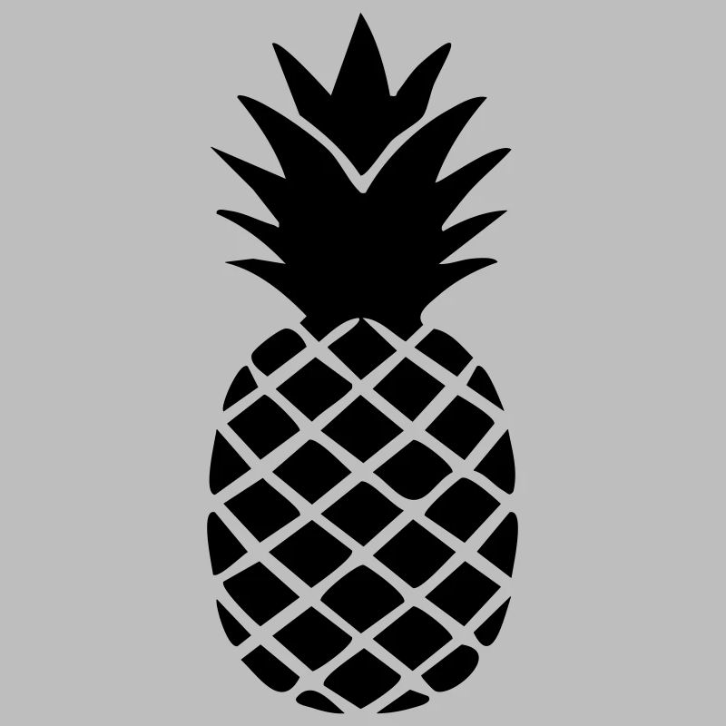 Ananas-Silhouette – Tropisches Statement-Design