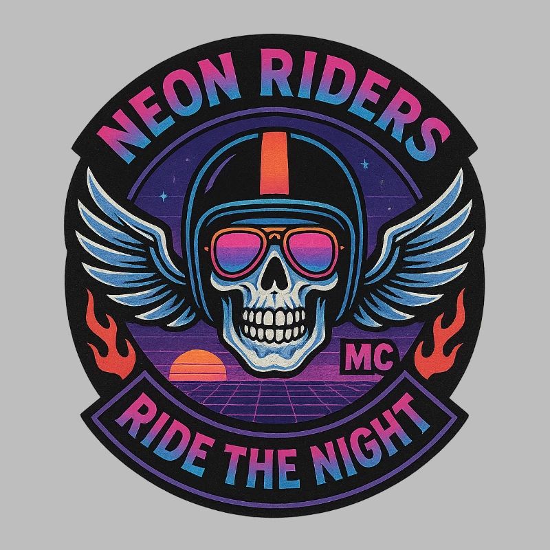 Neon Riders MC Skull