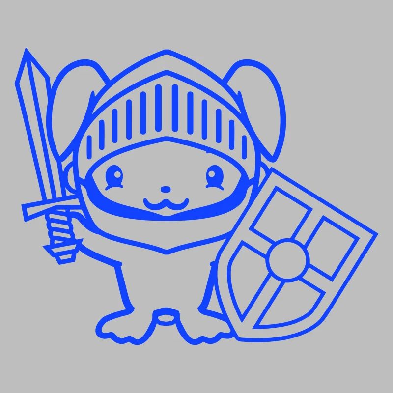 Rabbit Knight Sword Shield Armor Helmet Castle Hero