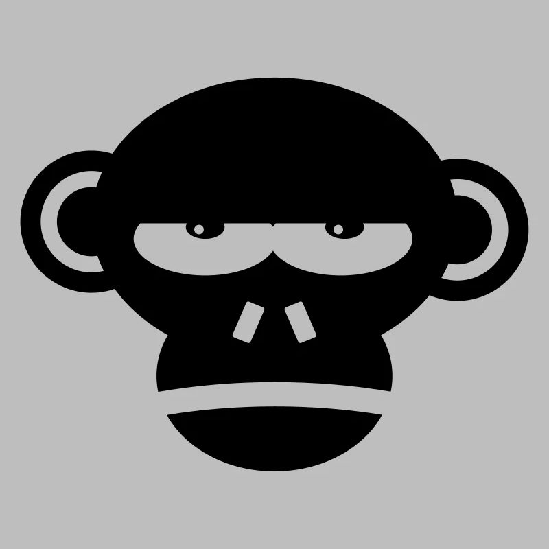 Grumpy Monkey Face Affe Geschenk Geschenkidee