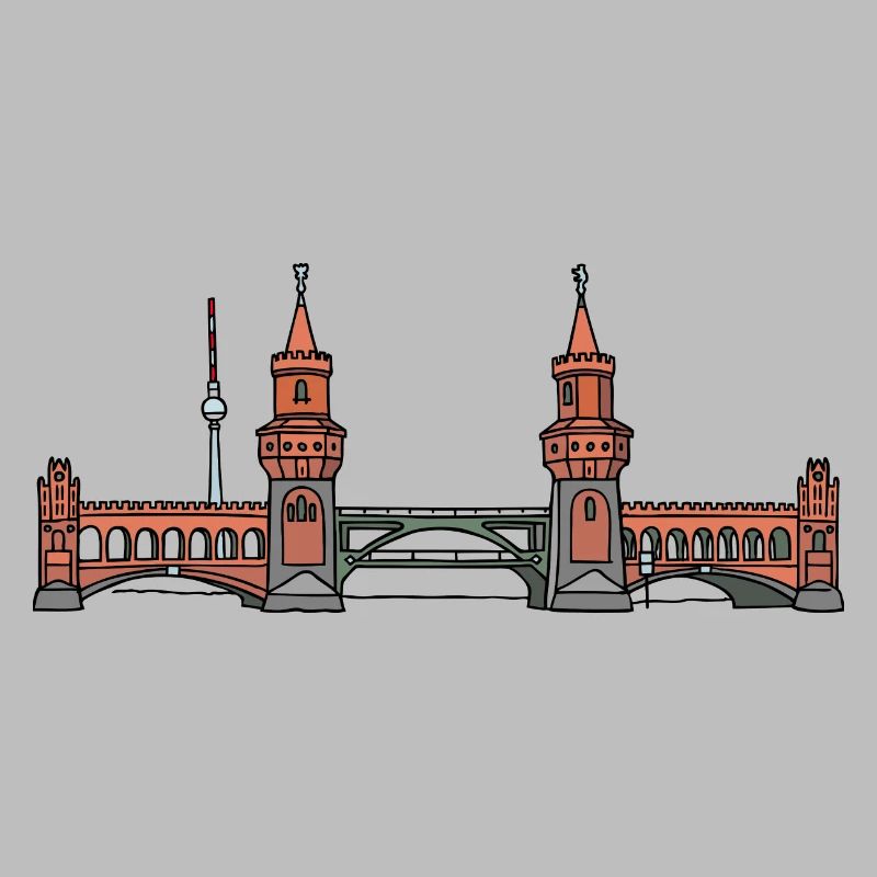 Oberbaumbrücke à BERLIN c