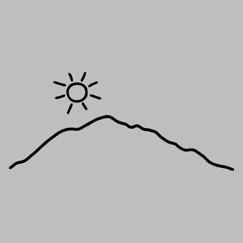 Berge und Sonne