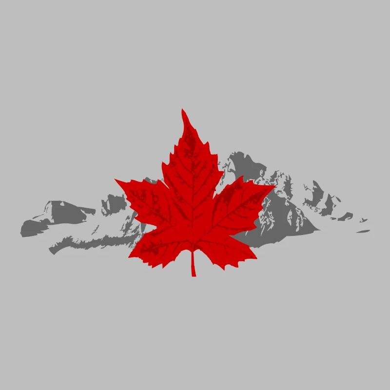 Canada - Maple Leaf & Mountain