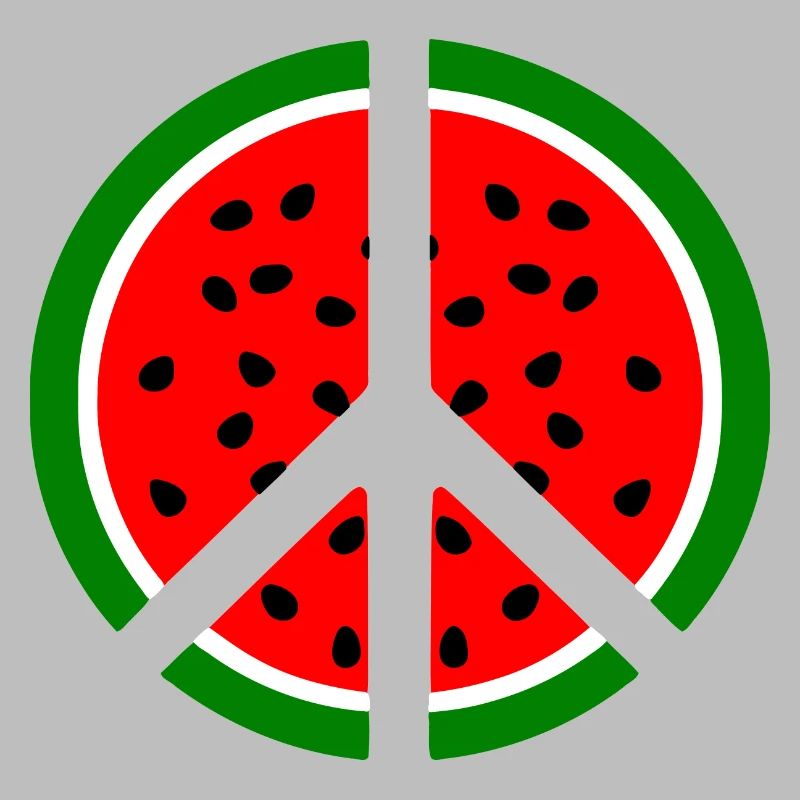 Signe de paix pastèque melon