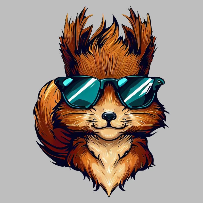 Cool Squirrel - Squirrel with sunglasses