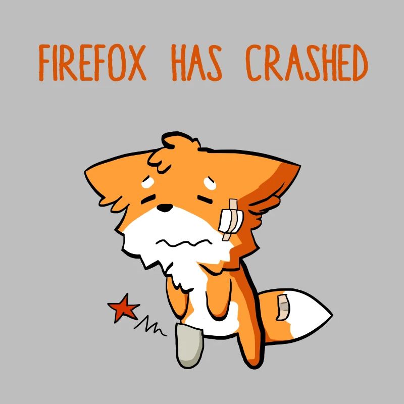 Firefox has crashed funny