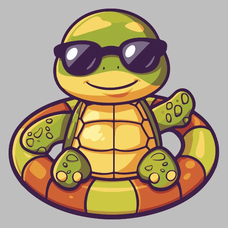 Schildkröte Comic Cool