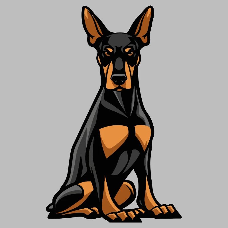 Doberman Dog Comic